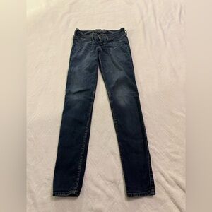 Vintage Hollister Dark Blue Skinny Jeans Size 0 Regular